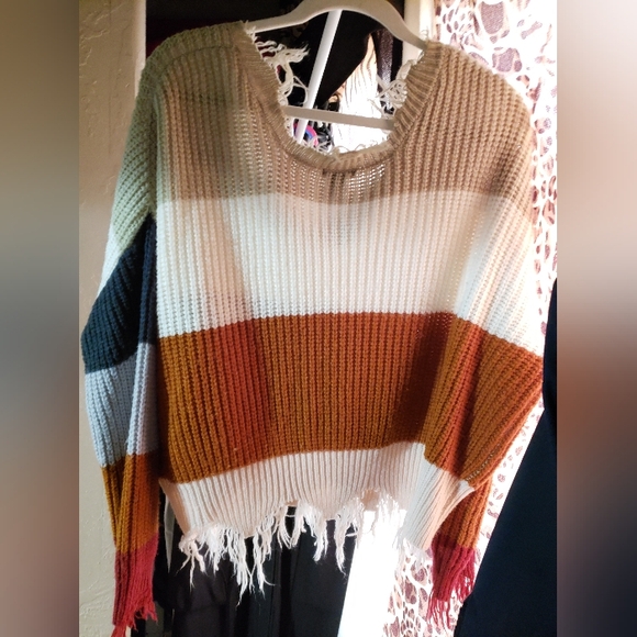 Cropped sweater shirt - Picture 3 of 7